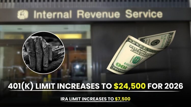 401(k) Limit Increases to $24,500 for 2026, IRA Limit Increases to $7,500!